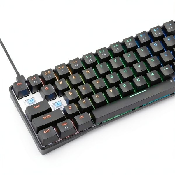 Loheer 60% Mechanical Gaming Keyboard Blue Switches RGB Lighting-1