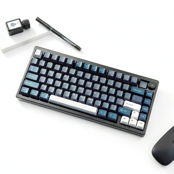 MT75 Wireless Mechanical Keyboard Womier 75% Layout Volume Knob Black-6