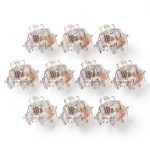 Kailh 10Pcs 3‑Pin 40gf Clear Linear Switches for Hot‑Swap Keyboards-0