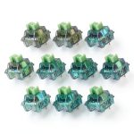 Green 10Pcs 3-Pin 40gf Mechanical Keyboard Switches Linear Hot‑Swap-0