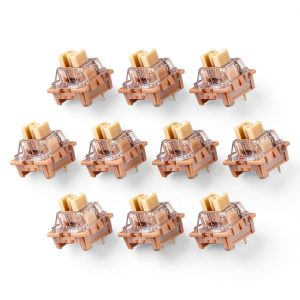 Keyboard Switches KeyPro 10 Pack Brown Tactile 45gf 3‑Pin-0