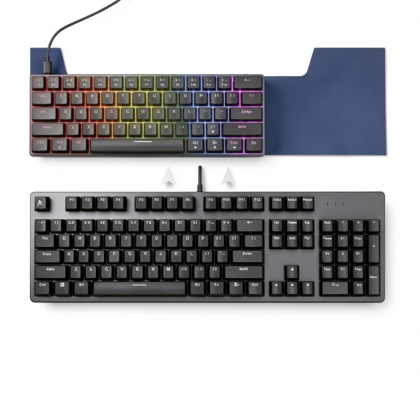 Loheer 60% Mechanical Gaming Keyboard Blue Switches RGB Lighting-6