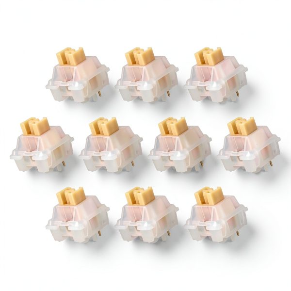Yellow Keyboard Switches 10pcs 45gf Linear 3‑Pin – TechGear-0