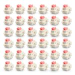 5-Pin 45gf Pink Keyboard Switches 36 Pack Smooth Tactile Switches-0