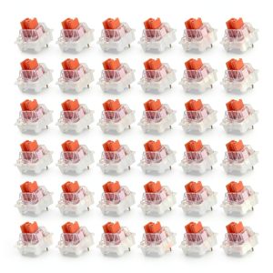 Redragon 36Pcs 3‑Pin 45gf Linear Keyboard Switches Smooth Low‑Friction-0