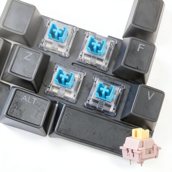 Pink 40gf 3-Pin Mechanical Keyboard Switches 10 Pack Linear Tactile-5
