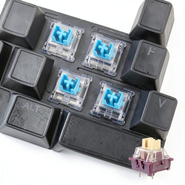 Purple 36Pcs 3‑Pin 50gf Linear Keyboard Switches Hot‑Swap Compatible-5