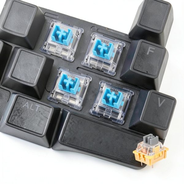 3-Pin 45gf Silver Keyboard Switches 10pcs – Smooth Linear Switches-5