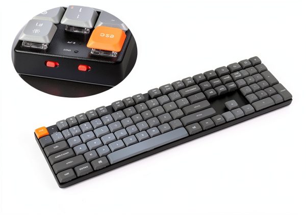 Keychron K5 Max RGB Mechanical Keyboard Ultra‑Slim 2.4GHz Bluetooth-4