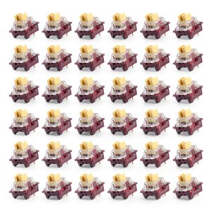 Purple 36Pcs 3‑Pin 50gf Linear Keyboard Switches Hot‑Swap Compatible-0