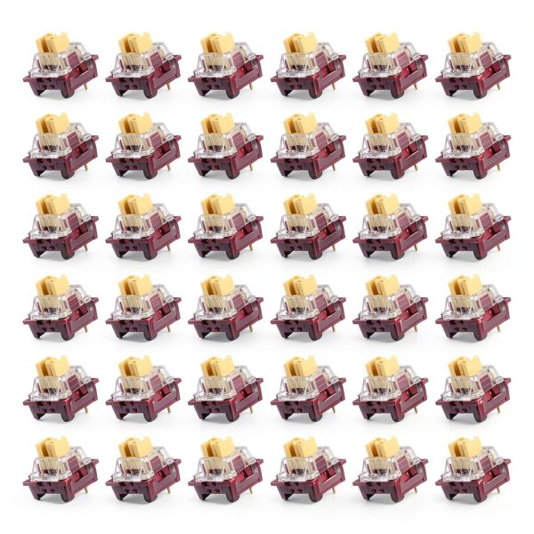 Purple 36Pcs 3‑Pin 50gf Linear Keyboard Switches Hot‑Swap Compatible-0
