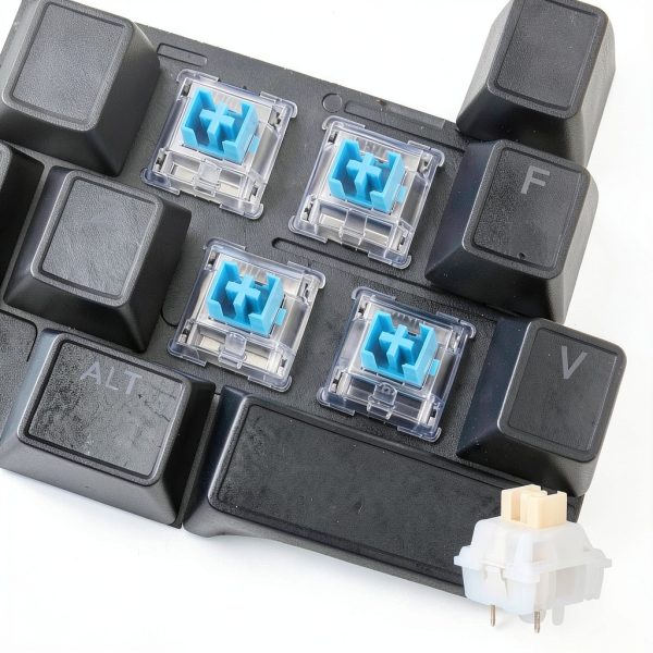 Yellow Keyboard Switches 36pcs 3‑Pin 45gf Linear KBTech Switches-5