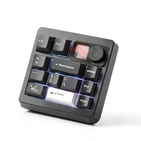 MT75 Wireless Mechanical Keyboard Womier 75% Layout Volume Knob Black-2