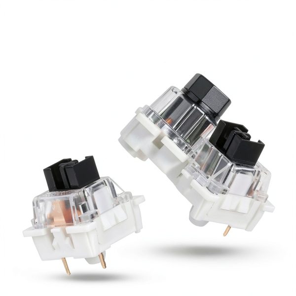 3-Pin Keyboard Switches KBTech 10 Pack Black Linear 60gf-2