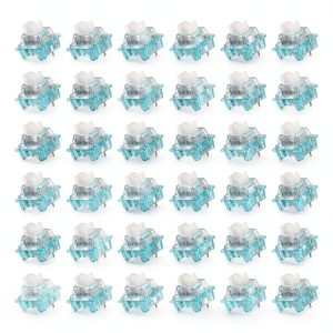 3 Pin 45gf Blue Keyboard Switches 36pcs Low Friction Durable-0