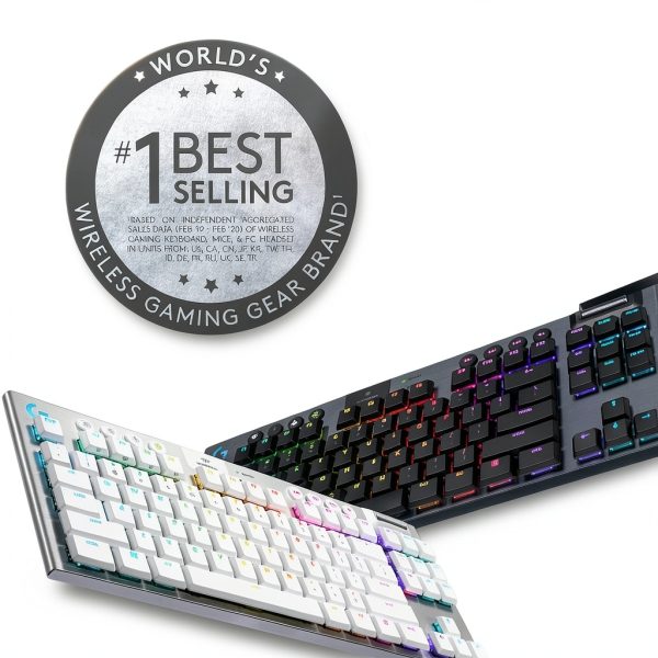 Logitech G915 LIGHTSPEED TKL Keyboard GL Tactile Switch and RGB White-2