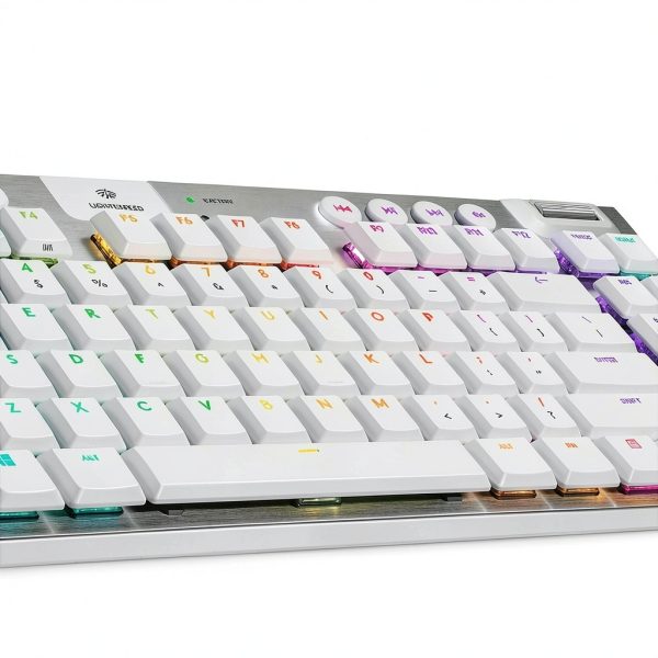 Logitech G915 LIGHTSPEED TKL Keyboard GL Tactile Switch and RGB White-1