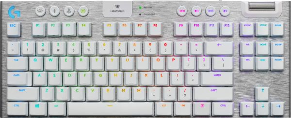 Logitech G915 LIGHTSPEED TKL Keyboard GL Tactile Switch and RGB White-0