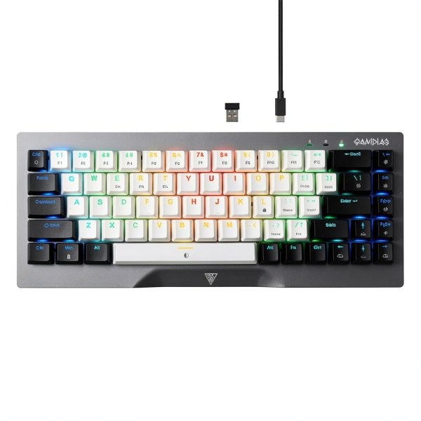 Hermes M4 Hybrid 65% Wired Gaming Keyboard - Gunmetal Grey by GAMDIAS-0