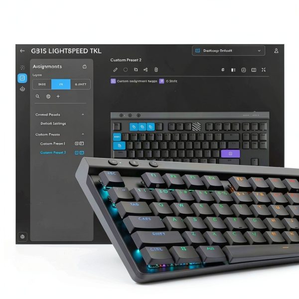 Logitech G515 LIGHTSPEED TKL Keyboard with GL Red Switches Black-6