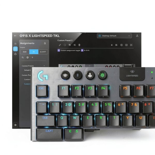Logitech G915 X LIGHTSPEED TKL Wireless Gaming Keyboard Black Tactile-3
