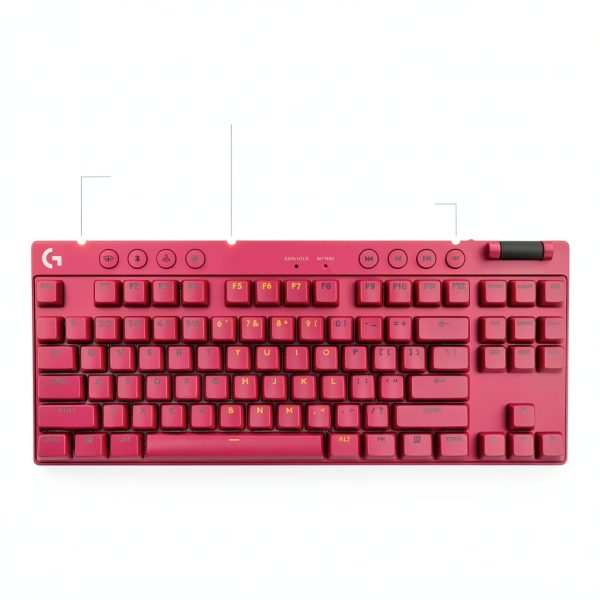 Logitech PRO X TKL LIGHTSPEED Wireless Mechanical Keyboard Magenta-4