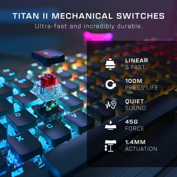Turtle Beach Vulcan II Keyboard with RGB Titan II Switches Black-1