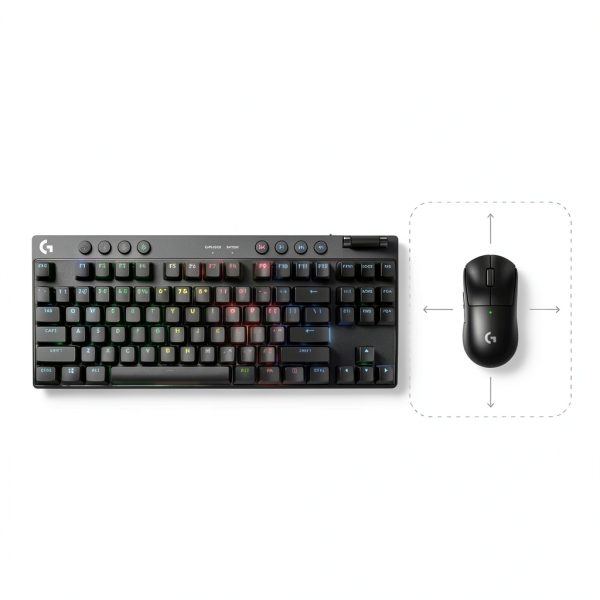 Logitech PRO X TKL LIGHTSPEED Wireless Clicky Gaming Keyboard Black-6