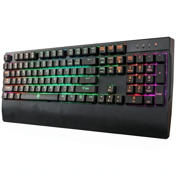 Mechanical Gaming Keyboard Deco Gear MECHBRD100 Black RGB-3