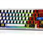 Womier - L65 60% Mechanical Keyboard Wireless with Knob, Gaming Keyboard - White-0