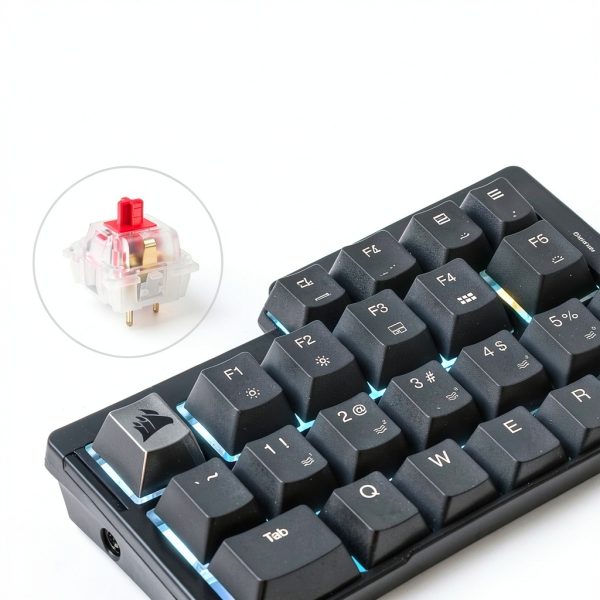 CORSAIR K65 PLUS Wireless Keyboard - Hot Swappable Red Switch --3