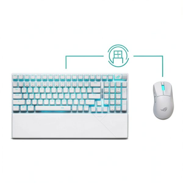 ASUS ROG Strix Scope II 96 Wireless Keyboard - Hot Swap NX Snow White-2