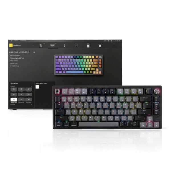 CORSAIR K65 PLUS Wireless Keyboard - Hot Swappable Red Switch --6