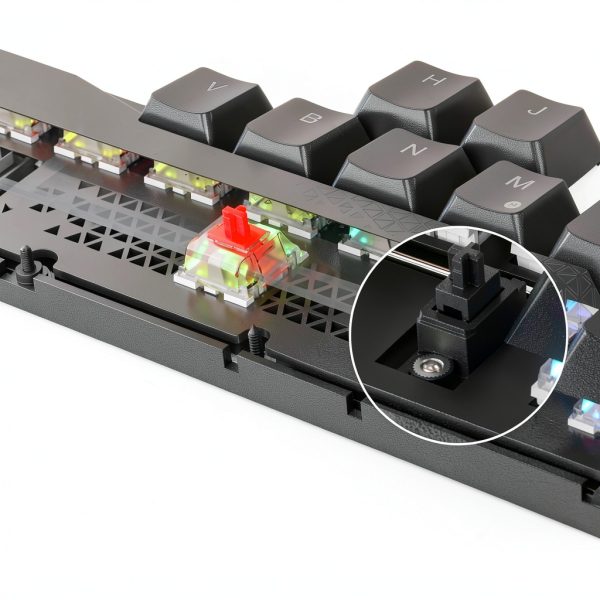CORSAIR K65 PLUS Wireless Keyboard - Hot Swappable Red Switch --9