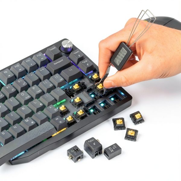 CORSAIR K65 PLUS Wireless Keyboard - Hot Swappable Red Switch --8